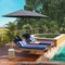 Costway 13 FT Large Patio Umbrella Outdoor Double-Sided Table Market Umbrella for Garden Beige/Brown/Gray/Navy/Orange/Wine